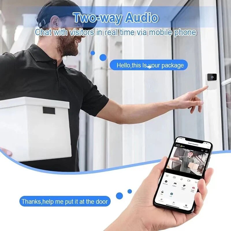 Wireless Night Vision Video Doorbell Camera