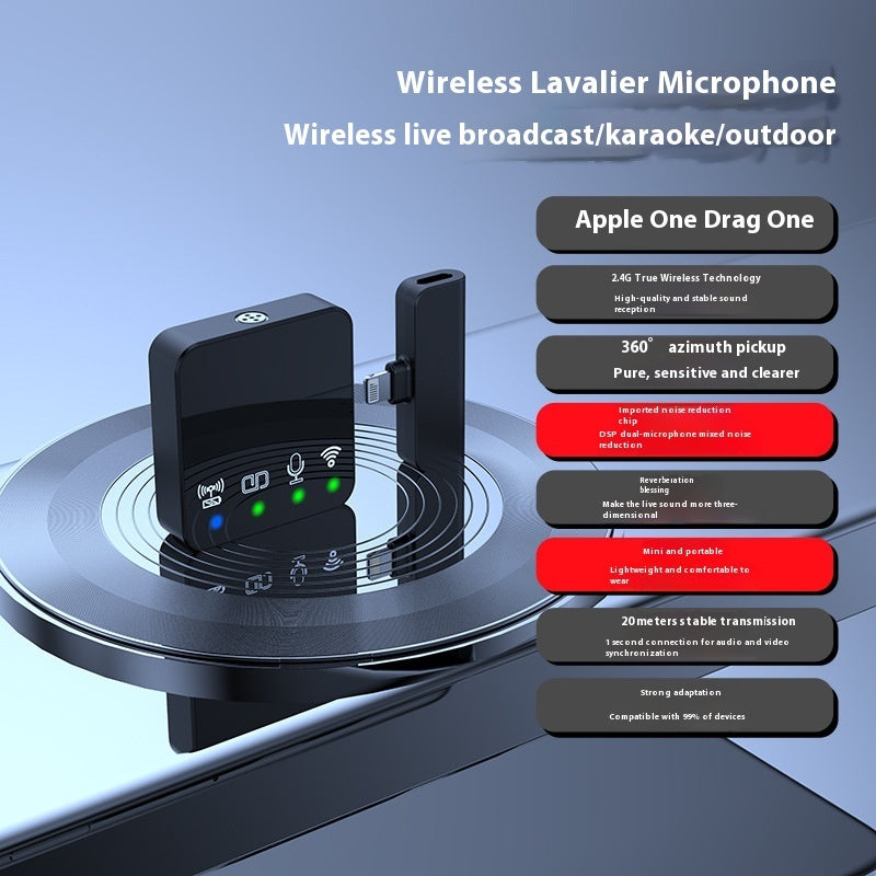 Wireless Bluetooth Microphone with Noise Reduction