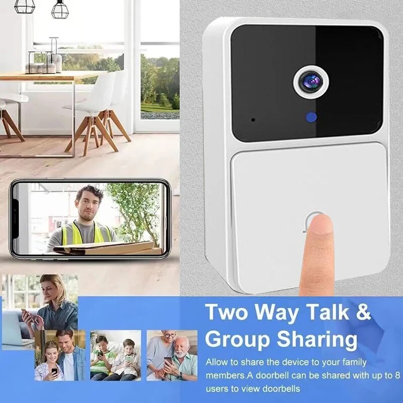 Wireless Night Vision Video Doorbell Camera